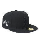MLB 大谷翔平 エンゼルス キャップ Black on Black 59FIFTY Fitted Cap サイン刺繍 ニューエラ/New Era ブラック