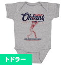 MLB 大谷翔平 エンゼルス Tシャツ トドラー Los Angeles A Vintage 500Level ヘザーグレー