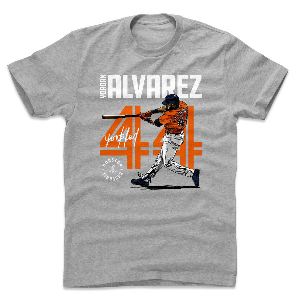 Rakuten - MLB ヨルダン・アルバレス アストロズ Tシャツ Inline WHT 500Level ヘザーグレー