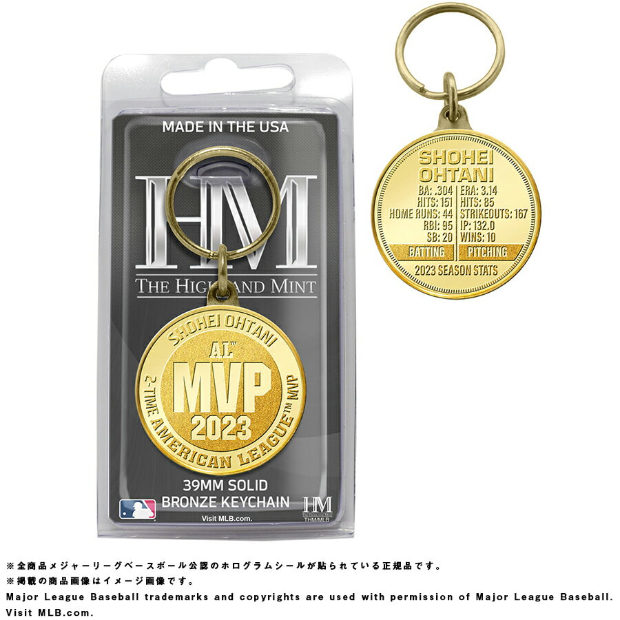 エンゼルス 大谷翔平選手 2023 AL MVP受賞記念コインキーチェーン【231118MVP】