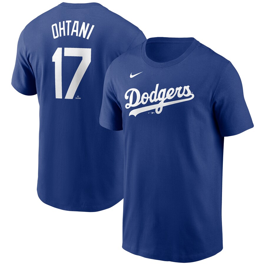 MLB 大谷翔平 ドジャース Tシャツ 2024 ネーム&ナンバー T-Shirt ナイキ/Nike ロイ...