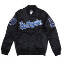 MLB hW[X WPbg 2601 - MEN'S SATIN JACKET (Shest Los Angeles) Pro Standard vX^_[h ubN