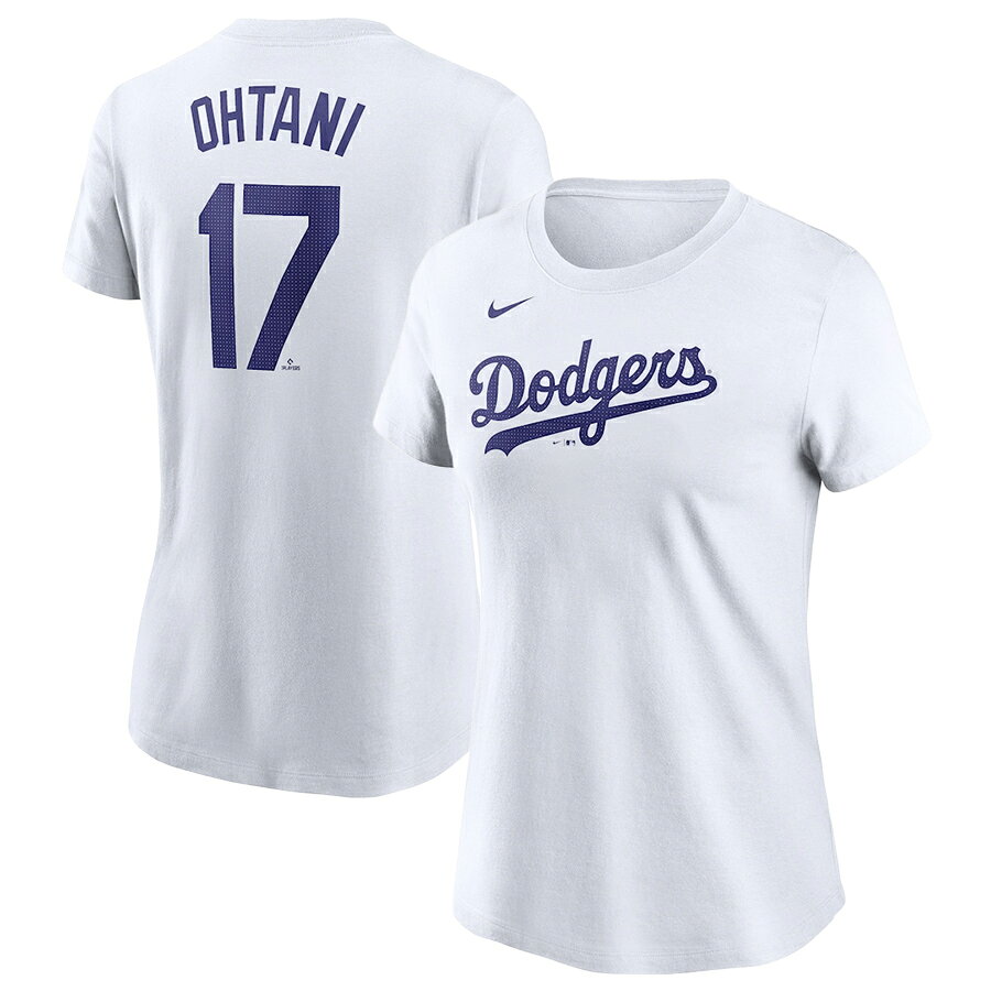 MLB 大谷翔平 ドジャース Tシャツ Women's レディース 2024 Fuse ネーム&ナンバー ...