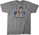 MLB 大谷翔平 ドジャース Tシャツ IT'S TIME FOR DOGGY T-Shirt 犬 デコピン デコイ BreakingT グレー