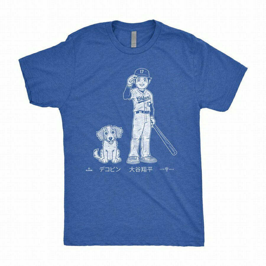 MLB 大谷翔平 ドジャース Tシャツ デコピン Shohei & Dekopin T-Shirt Decoy デコイ RotoWear ロイヤル