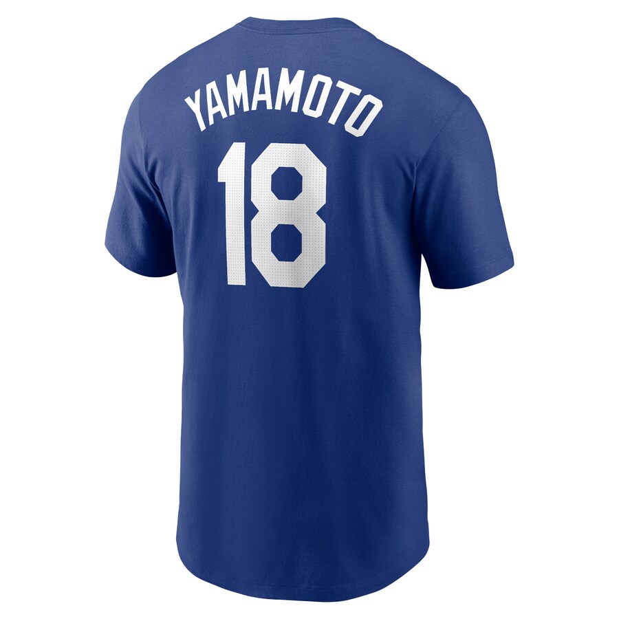 MLB 山本由伸 ドジャース Tシャツ ネーム＆ナンバー T-Shirt ナイキ/Nike ロイヤル