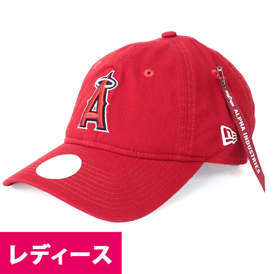樂天商城 - MLB エンゼルス キャップ レディース Alpha 9TWENTY Hat ニューエラ/New Era レッド