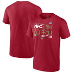 NFL 49ers Tシャツ 2023 NFC 西地区 ディビジョン優勝記念 Conquer Fanatics Branded スカーレット