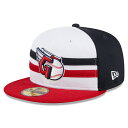 MLB ガーディアンズ キャップ 2024 バッティングプラクティス 59FIFTY Batting Practice ニューエラ/New Era ホワイト【nejp】(4)