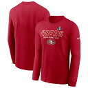 NFL 49ers TVc 58X[p[{EioLO Iconic Long Sleeve T-Shirt iCL/Nike XJ[bg