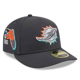 NFL ドルフィンズ キャップ NFL ドラフト2024 59FIFTY LP ロープロファイル ニューエラ/New Era グラファイト