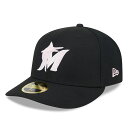 MLB }[Y Lbv 2024 ̓ Mother's Day Low Profile 59FIFTY Fitted Hat j[G/New Era ubN