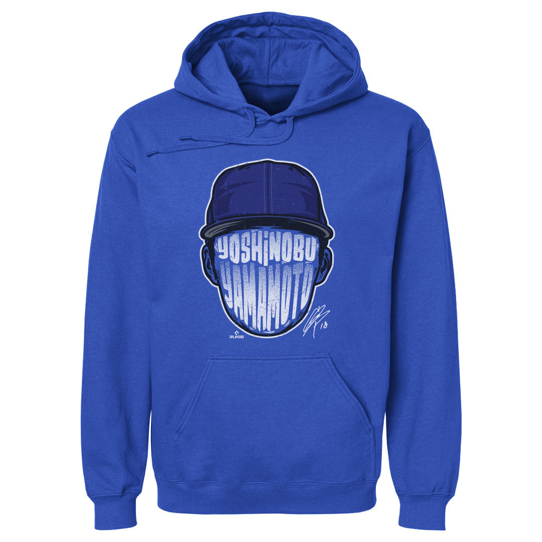 MLB 山本由伸 ドジャース パーカー Los Angeles D Player Silhouette WHT Hoodie 500Level ロイヤルブルー