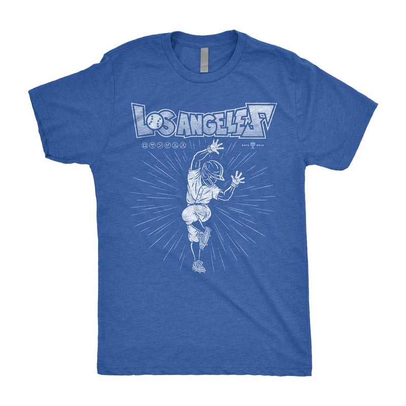 乐天商城 - MLB ドジャース Tシャツ 【海外限定版】 Hip Lock T-Shirt RotoWear ロイヤル