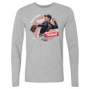 MLB gc bh\bNX TVc Boston Dots WHT Long Sleeve T-Shirt 500Level wU[O[
