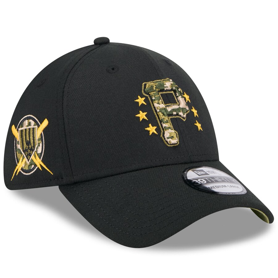 MLB パイレーツ キャップ 【海外版】 2024 アームドフォースデー 39THIRTY Flex Hat ニューエラ/New Era ブラック