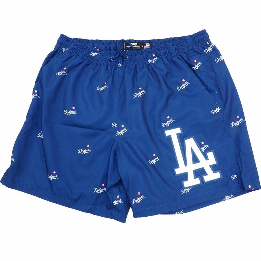 MLB ドジャース パンツ/ショーツ AOP MINI LOGO WOVEN SHORT Pro Standard ブルー