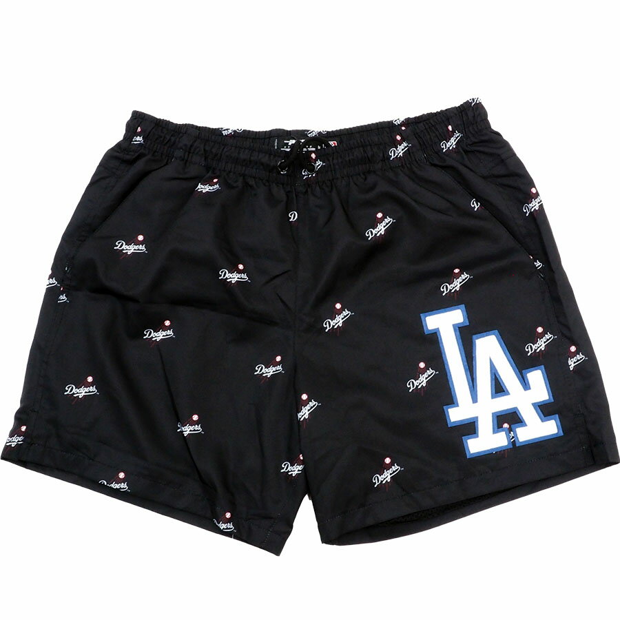 乐天商城 - MLB ドジャース パンツ/ショーツ AOP MINI LOGO WOVEN SHORT Pro Standard ブラック