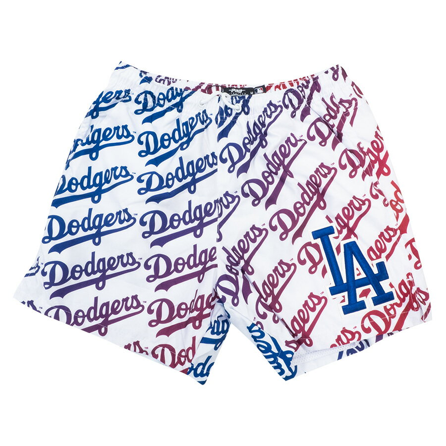 Rakuten - MLB ドジャース パンツ/ショーツ OMBRE WORDMARK REPEAT WOVEN SHORT Pro Standard ホワイト