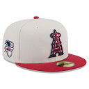 MLB エンゼルス キャップ 2024 独立記念日 Fourth of July 59FIFTY Fitted Hat ニューエラ/New Era カーキ レッド(4)