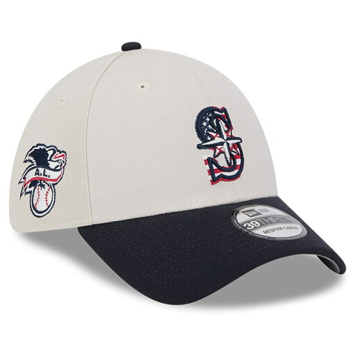 MLB マリナーズ キャップ 2024 独立記念日 Fourth of July 39THIRTY Flex Hat ニューエラ/New Era カーキ ブラック MLB マリナーズ キャップ 2024 独立記念日 Fourth of July 39THIRTY Flex Hat ニューエラ/New Era カーキ ブラック