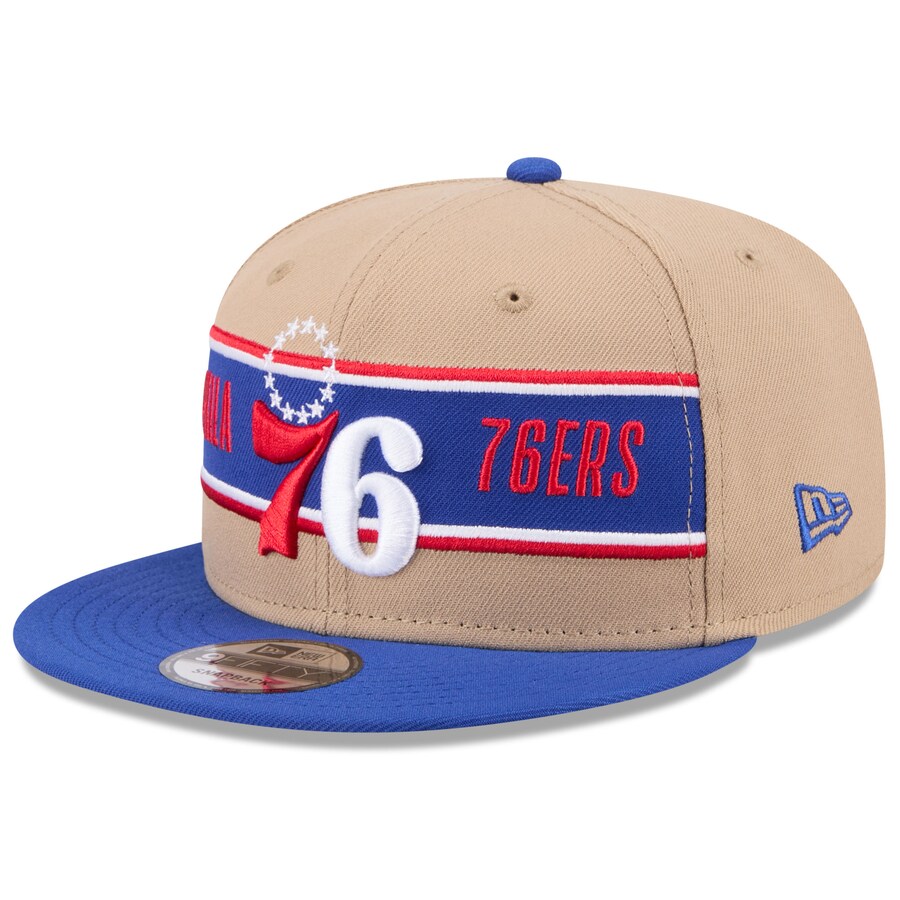 NBA 76ers キャップ ドラフト2024 9FIFTY Snapback Hat ニューエラ/New Era Tan/Royal