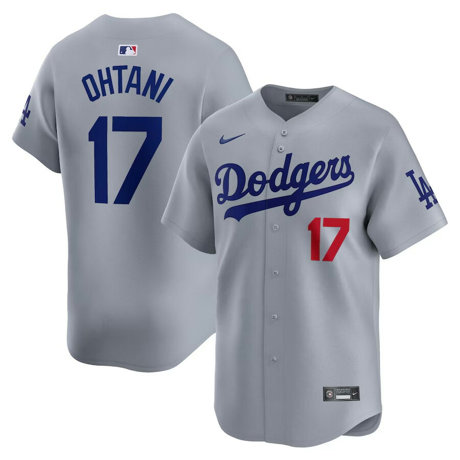 MLB 大谷翔平 ドジャース ユニフォーム リミテッド Limited Player Jersey ナイキ/Nike グレー【od2W】