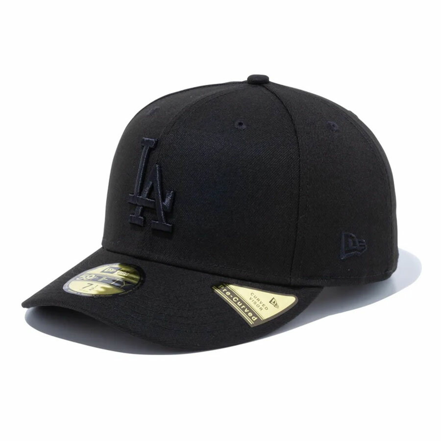 Rakuten - MLB ドジャース キャップ プレカーブ 59FIFTY Fitted Hat ニューエラ/New Era ブラック ブラック【nejp】