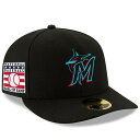 MLB マーリンズ キャップ 殿堂入り記念 Hall of Fame 59FIFTY ロープロファイル HOF ニューエラ/New Era ブラック