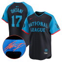 MLB 大谷翔平 ドジャース ユニフォーム 【海外カスタム】オールスターゲーム2024 リミテッド サイン刺繍 ナイキ/Nike ネイビー