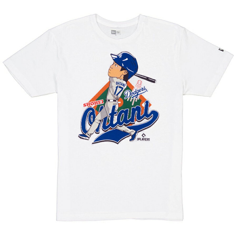 樂天商城 - MLB 大谷翔平 ドジャース Tシャツ 【海外版】バッティング デザイン T-Shirt ニューエラ/New Era ホワイト