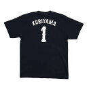 埼玉西武ライオンズ グッズ Tシャツ 栗山 巧 #1 プレイヤーズTシャツ ネイビー Fanatics JP ネイビー