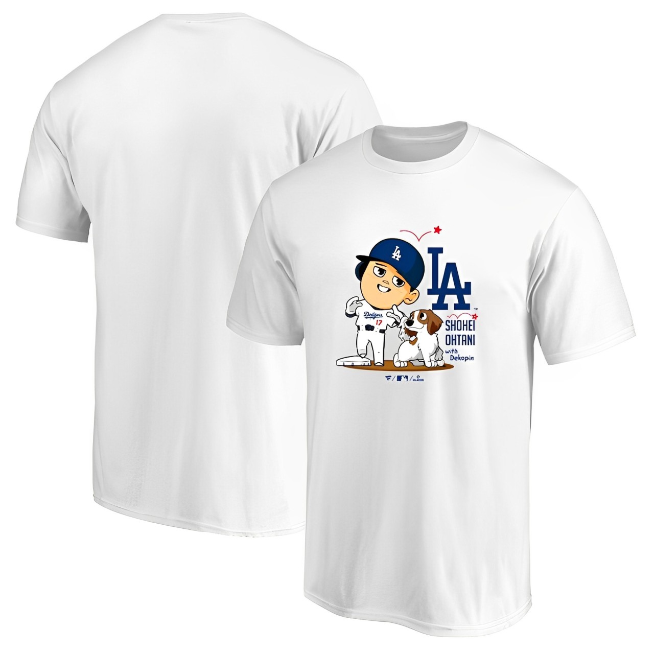 Rakuten - 大谷翔平 x デコピン ヘッドバンプ Tシャツ ドジャース Fanatics ホワイト oh24gd