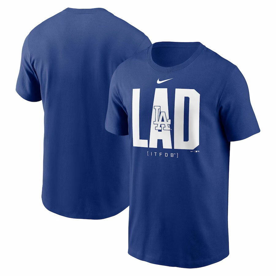 乐天商城 - MLB ドジャース Tシャツ チームスコアボード Cotton Tee ナイキ/Nike ラッシュブルー【nkac】