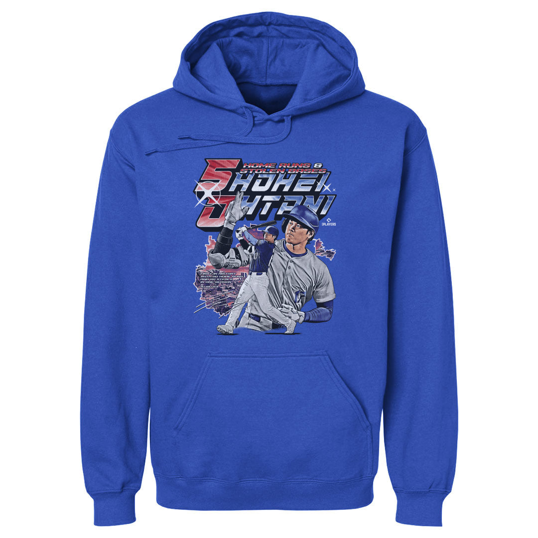 樂天商城 - MLB 大谷翔平 ドジャース パーカー 【New Model】 50/50達成記念 Club Vintage フーディー 500Level ロイヤルブルー