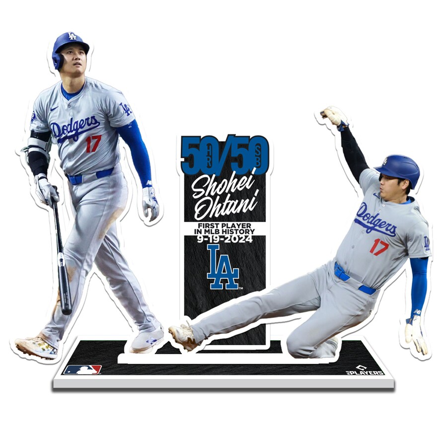 乐天商城 - MLB 大谷翔平 ドジャース フォトスタンド Limited Edition 50/50達成記念 スタンディー Desktop Display HR&SB