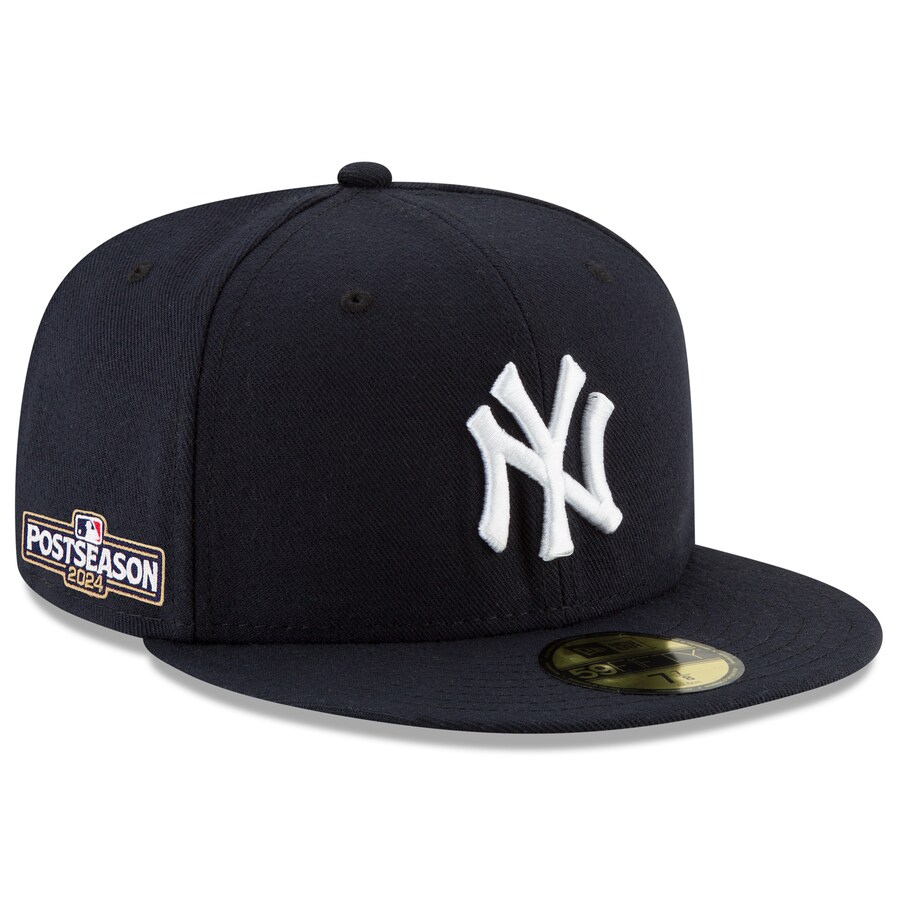 Rakuten - MLB ヤンキース キャップ 2024 MLB ポストシーズン進出記念 59FIFTY Fitted Hat ニューエラ/New Era ネイビー