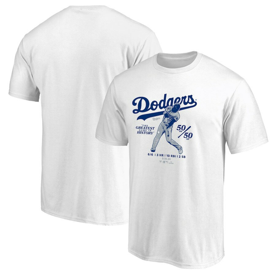 Other - MLB 大谷翔平 ドジャース Tシャツ 50/50達成記念 6 for 6 Fanatics JP ホワイト