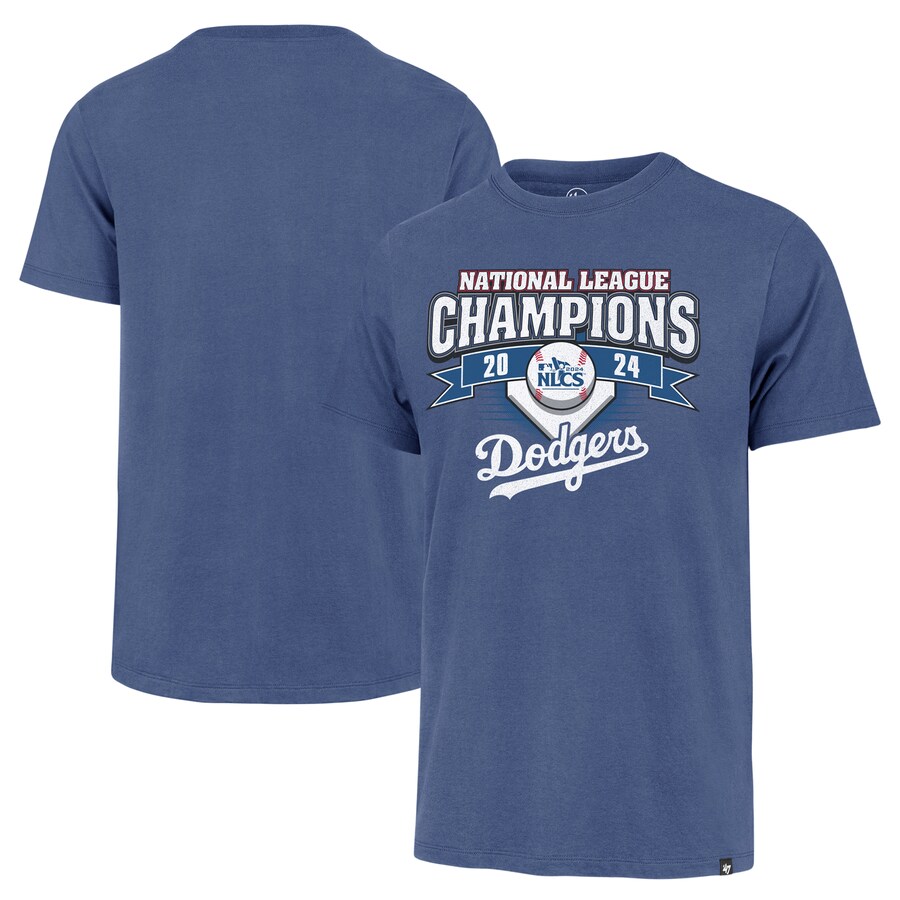 Rakuten - MLB ドジャース Tシャツ 2024 ナショナルリーグ優勝記念 Franklin T-Shirt 47Brand ロイヤル