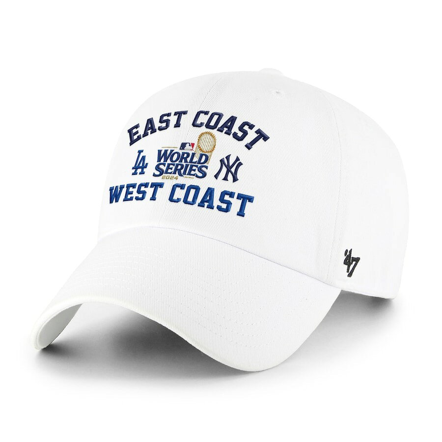 樂天商城 - MLB ヤンキース VS ドジャース キャップ 2024 ワールドシリーズ進出記念 マッチアップ East Coast vs. West Coast Clean Up 47Brand