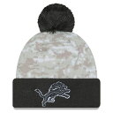 NFL ライオンズ ニットキャップ サルートトゥサービス2024 Cuffed Knit Hat with Pom ニューエラ/New Era ホワイト グラファイト(4)