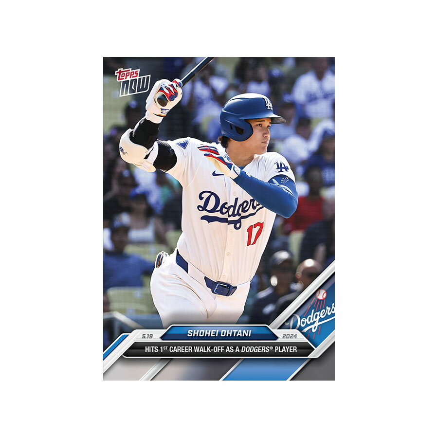 MLB 大谷翔平 ドジャース トレーディングカード 2024 Topps Now #212 Hits 1st Career Walk-Off As A Dodgers Player Toppsのサムネイル
