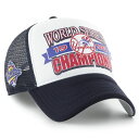 MLB ヤンキース キャップ 【海外買付】1996 ワールドシリーズ 優勝 Offside メッシュ トラッカー 47 Brand アイボリー / ネイビー