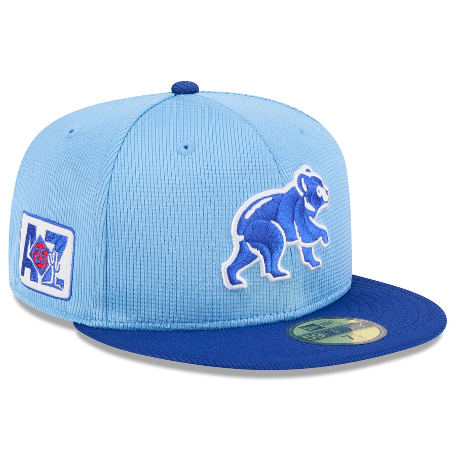 Rakuten - MLB カブス キャップ 2025 スプリングトレーニング 59FIFTY Fitted ニューエラ/New Era ライトブルー ロイヤル