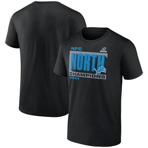 NFL ライオンズ Tシャツ 2024 NFC 北地区 ディビジョン優勝記念 Conquer T-Shirt Fanatics ブラック