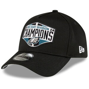NFL イーグルス キャップ 2024 NFC 東地区 ディビジョン優勝記念 ロッカールーム 9FORTY Adjustable Hat ニューエラ/New Era ブラック
