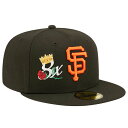 MLB サンフランシスコ・ジャイアンツ キャップ 【海外買付】Crown Champs 59FIFTY Fitted Cap ニューエラ/New Era ブラッ...