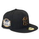 MLB ヤンキース キャップ 【海外買付】ヤンキースタジアム 1923-2008 Side Patch Fitted Cap ニューエラ/New Era ブラッ...