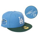 MLB 大谷翔平 ドジャース キャップ 海外買付 ワールドシリーズ2020優勝 Patch CP 59FIFTY サイン刺繍 ニューエラ/New Era