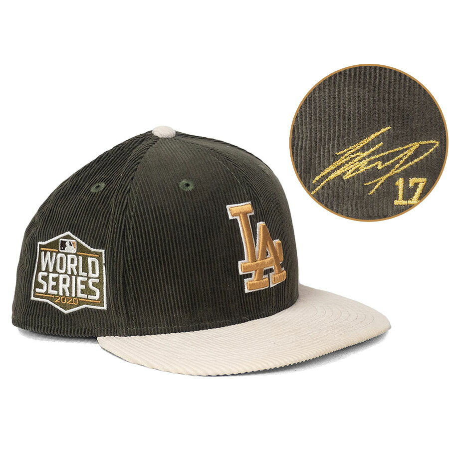 Rakuten - MLB 大谷翔平 ドジャース キャップ 【海外買付】2020 ワールドシリーズ Patch 59FIFTY Fitted ニューエラ/New Era モス クリーム